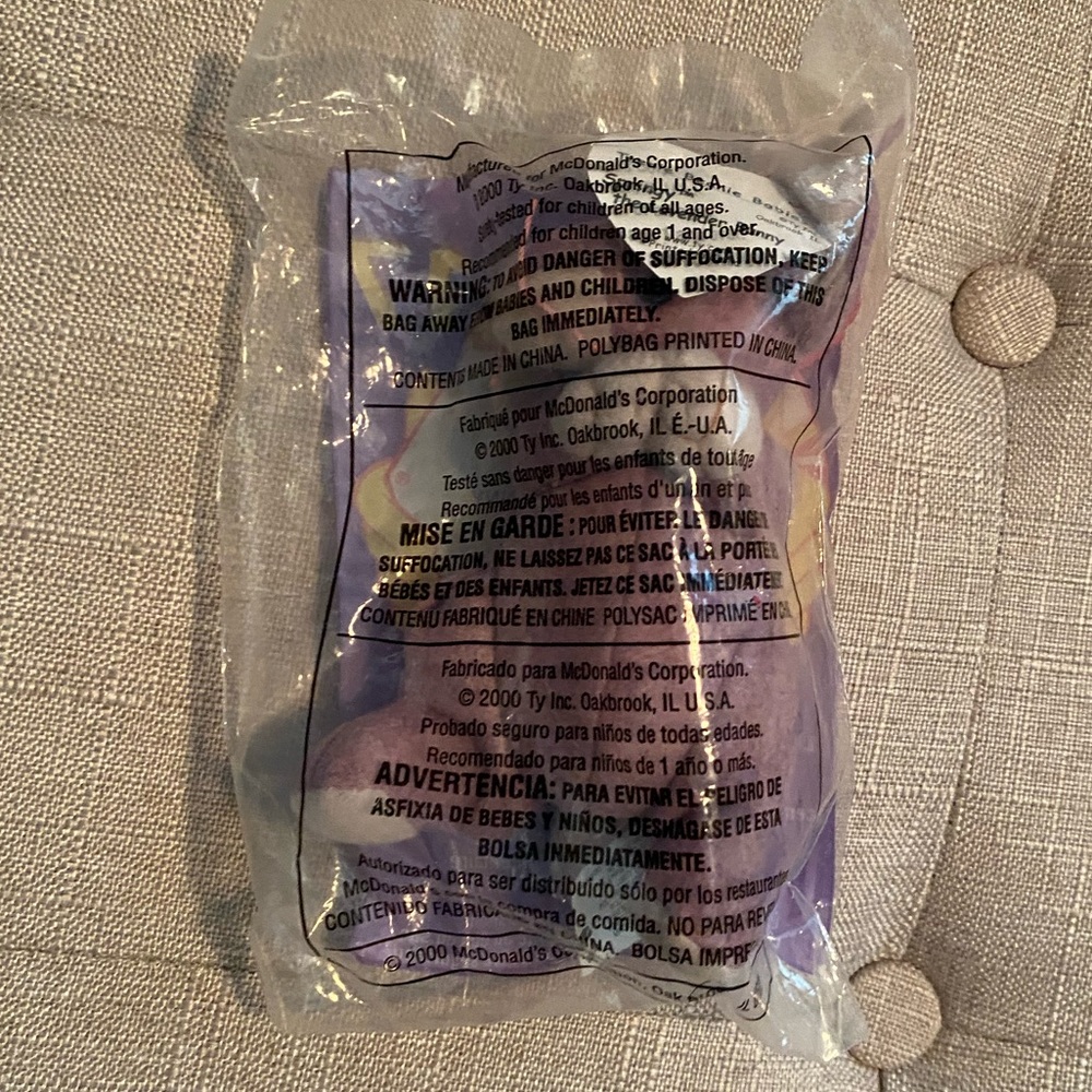 Springy the Lavender Bunny TY Beanie baby!